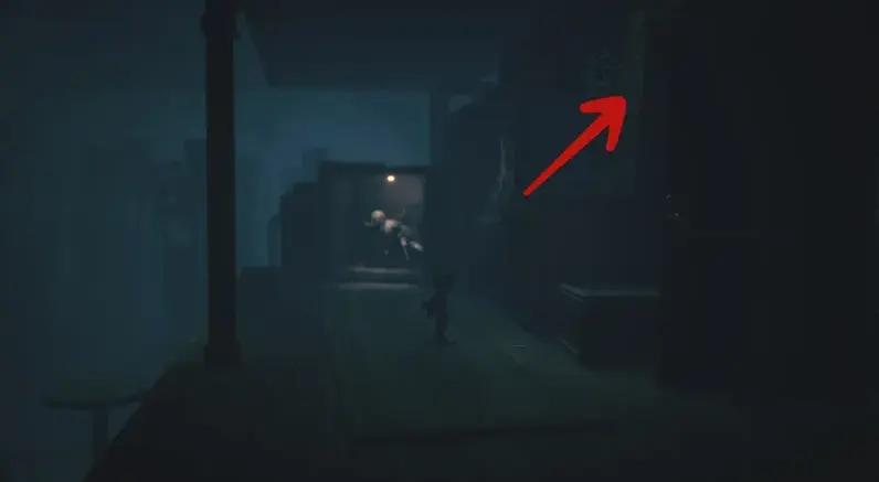 Boxes near door in jumping puzzle area