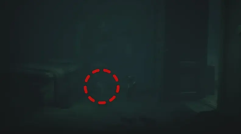 Emplacement du sixième fantôme de Little Nightmares 3 dans la pièce verrouillée du sous-sol