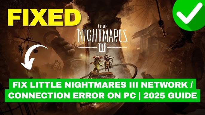 Gaming-Setup mit kabelgebundener Internetverbindung für Little Nightmares 3